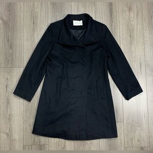 Fleurette Piacenza Black‎ Wool Cashmere Coat Size 10